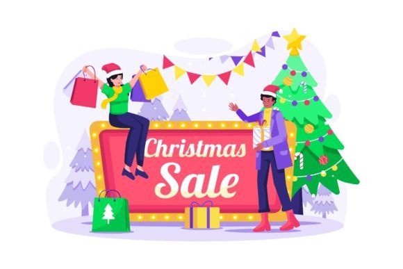 Christmas Sale Graphics for Seasonal Campaigns