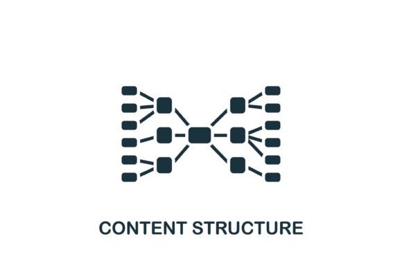 Content Structure Icon: A Versatile Graphic for Digital Sellers