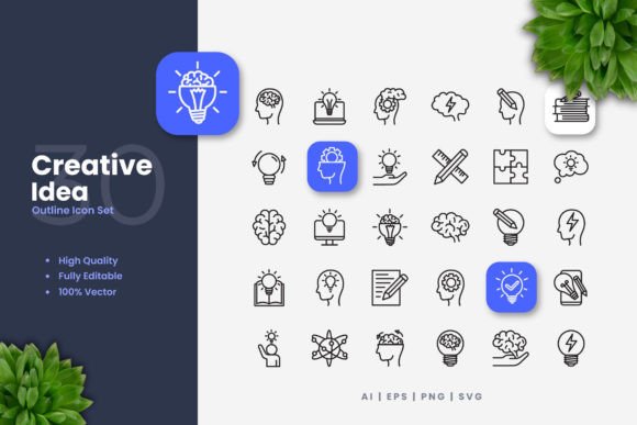 Creative Idea Icons Graphics for Crafters