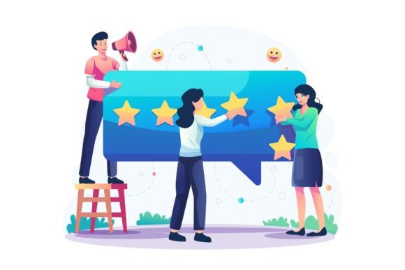 Customer Reviews Illustration Graphics