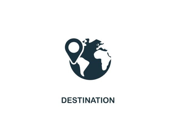 Destination Icon Graphics for Modern Web Design