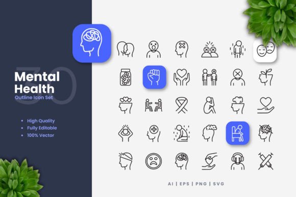 Mental Health Icons