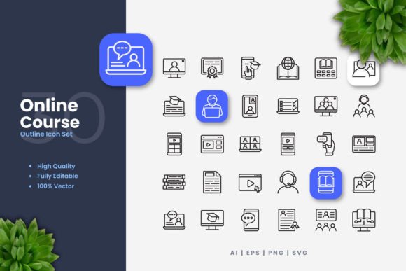 Online Course Icons: A Graphic Designer’s Perspective