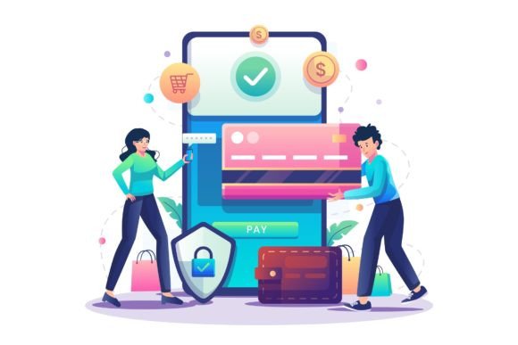 Online Payment Graphics for Modern Branding