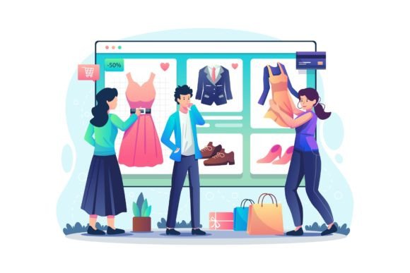 Online Shopping Graphics for Digital Sellers