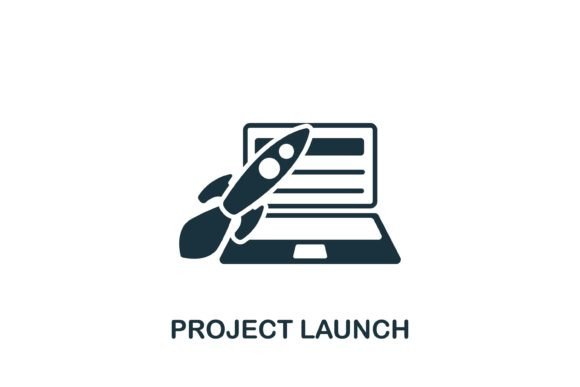 Project Launch Icon: A Modern Graphic Asset for Local Branding