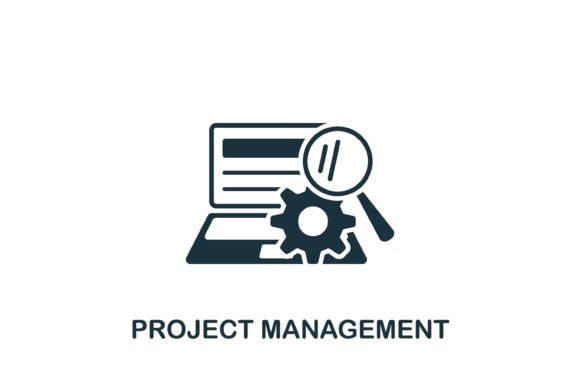 Project Management Icon: A Graphic Design Asset for Modern Branding