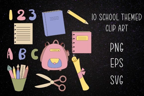 School Supplies Graphics for Local Branding