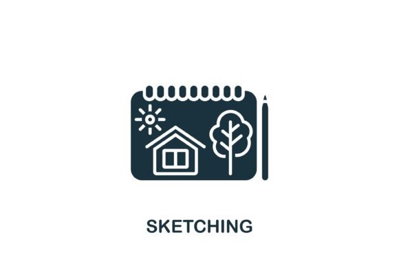 Sketching Icon: A Graphic Design Asset for Modern Branding