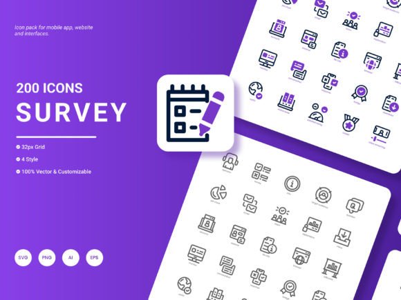 Survey Icon Pack Review for Embroidery Use