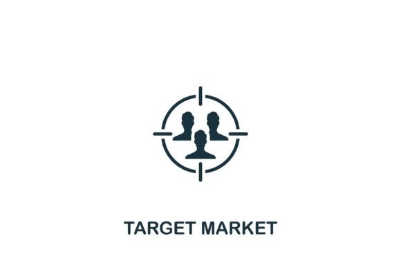 Target Market Icon: A Simple Graphic for Crafters