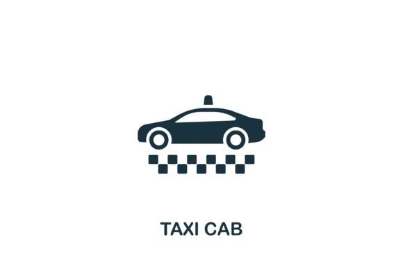 Taxi Cab Icon Graphics for Modern Design