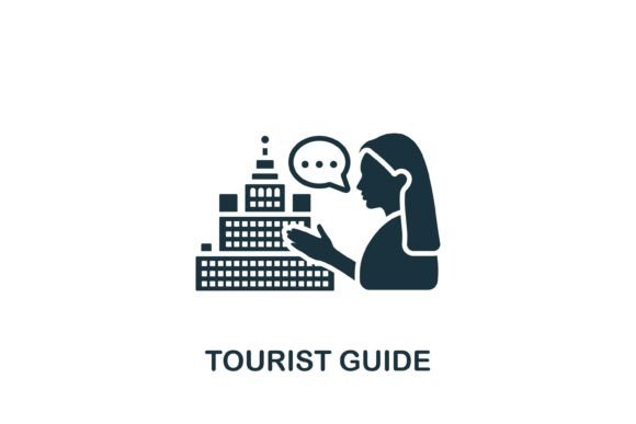 Tourist Guide Icon Graphics for Crafters