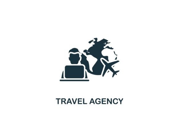 Travel Agency Icon Graphics for Modern Branding