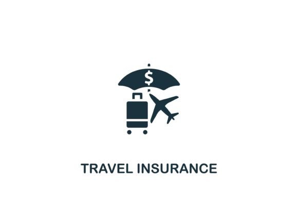 Travel Insurance Icon: A Versatile Graphic for Branding
