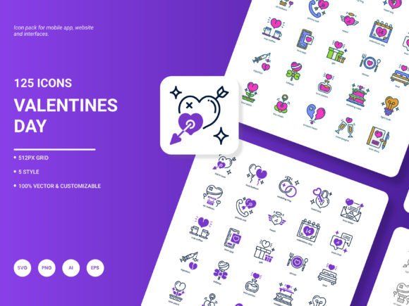 Valentines Day Icon Pack Graphics