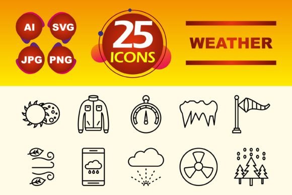 Weather Icons Graphics for Modern Branding