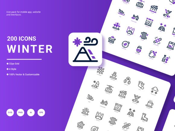 Winter Icon Pack: A Design Asset for Seasonal Projects