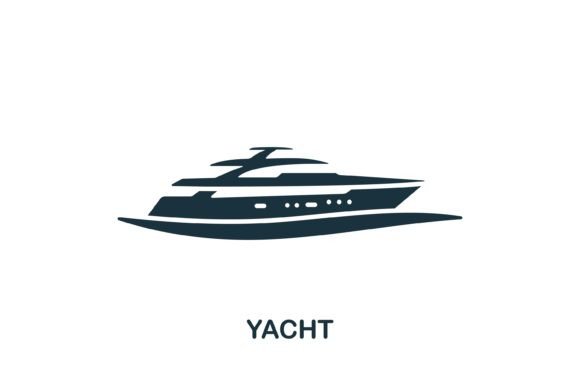 Yacht Icon: A Modern Graphic Design Asset for Content Publishers